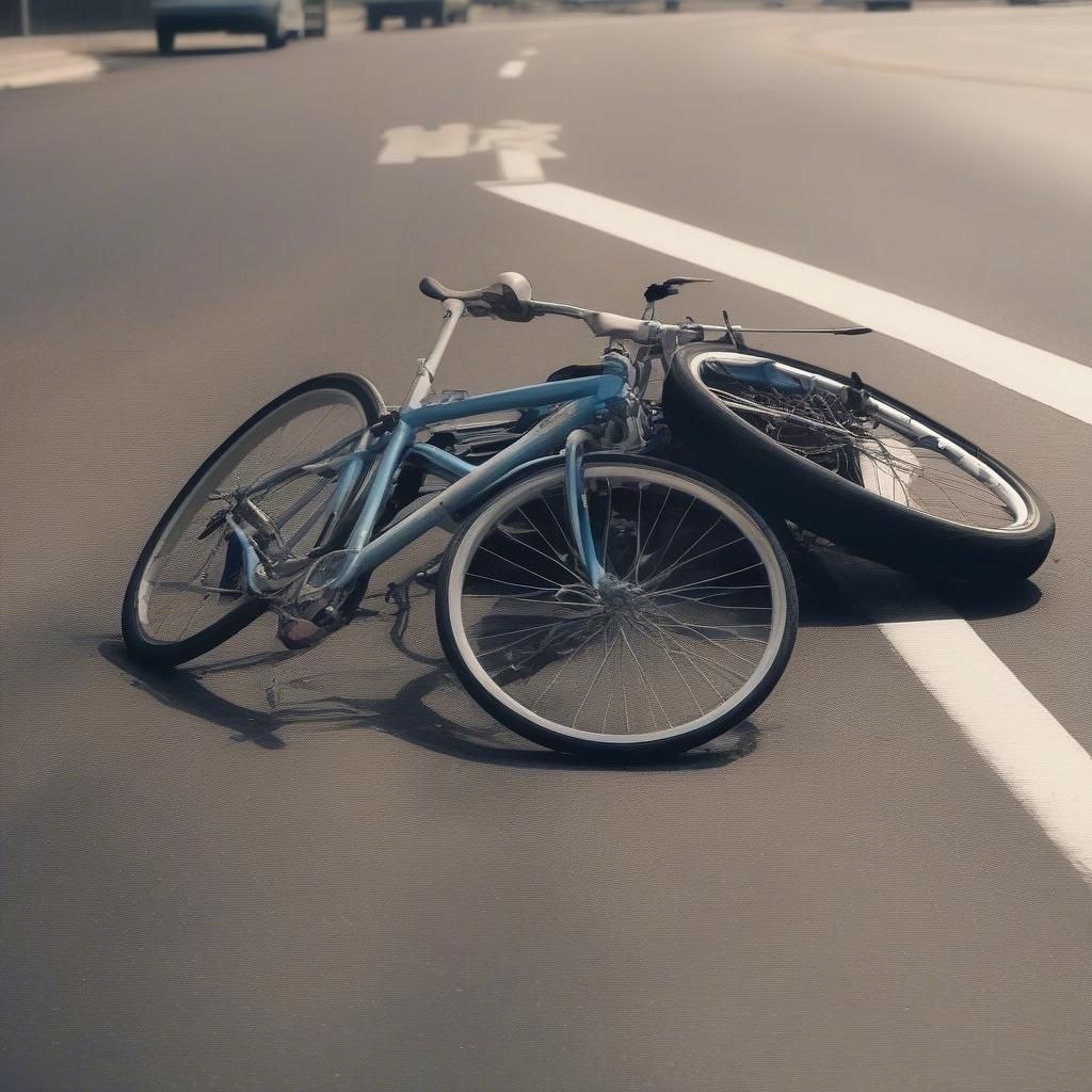 Bike Crash Scene